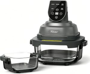 Tixixc 5-in-1 Glass Air Fryer 4QT & 6-Cup