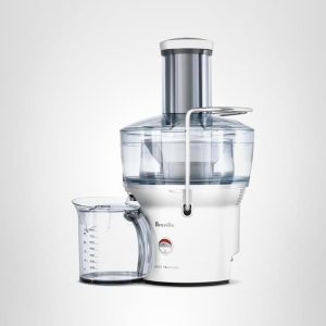 Breville Juice Fountain Compact 700-watt juicer with juice jug for home kitchens