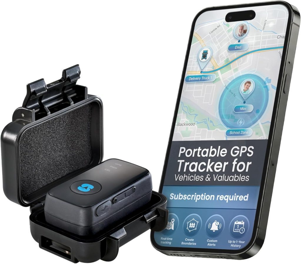 Spytec Atlas GPS Tracker for Vehicles and Kids with Waterproof Magnetic Case