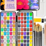 ARTISTRO 100 color watercolor paint set in portable case