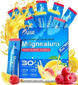 ASSR Calm Magnesium Cortisol Sleep Supplement Drink ready-to-drink stick packs for nighttime relaxation routines