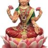 Lakshmi Goddess on Lotus Statue