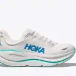 HOKA Bondi 9 Men’s Cushioned Road Running Shoe White Hoka Blue