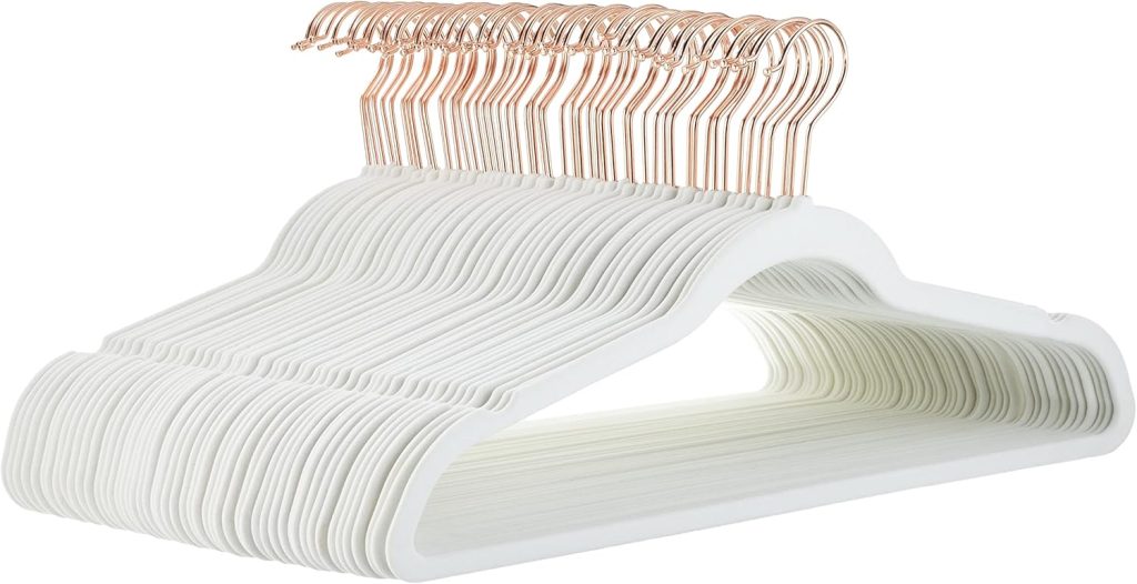 Amazon Basics Slim Velvet Non-Slip Clothes Hangers 50-Pack Deal