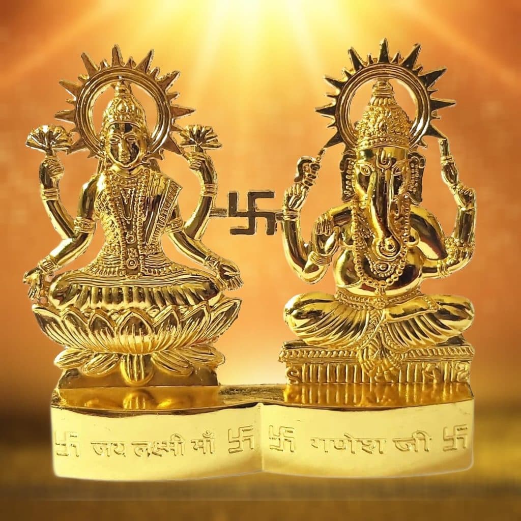 GRI9 Laxmi Ganesha Lakshmi & Ganesha Statue