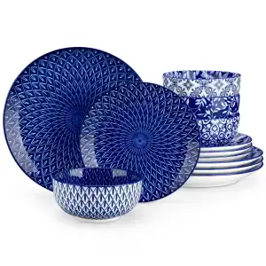Vancasso SELENE 12 Piece Stoneware Dinnerware Set, Service For 4