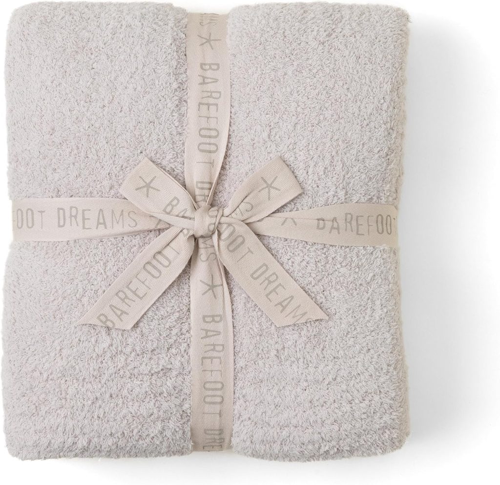 Barefoot Dreams CozyChic Throw Blanket Stone 54 x 72