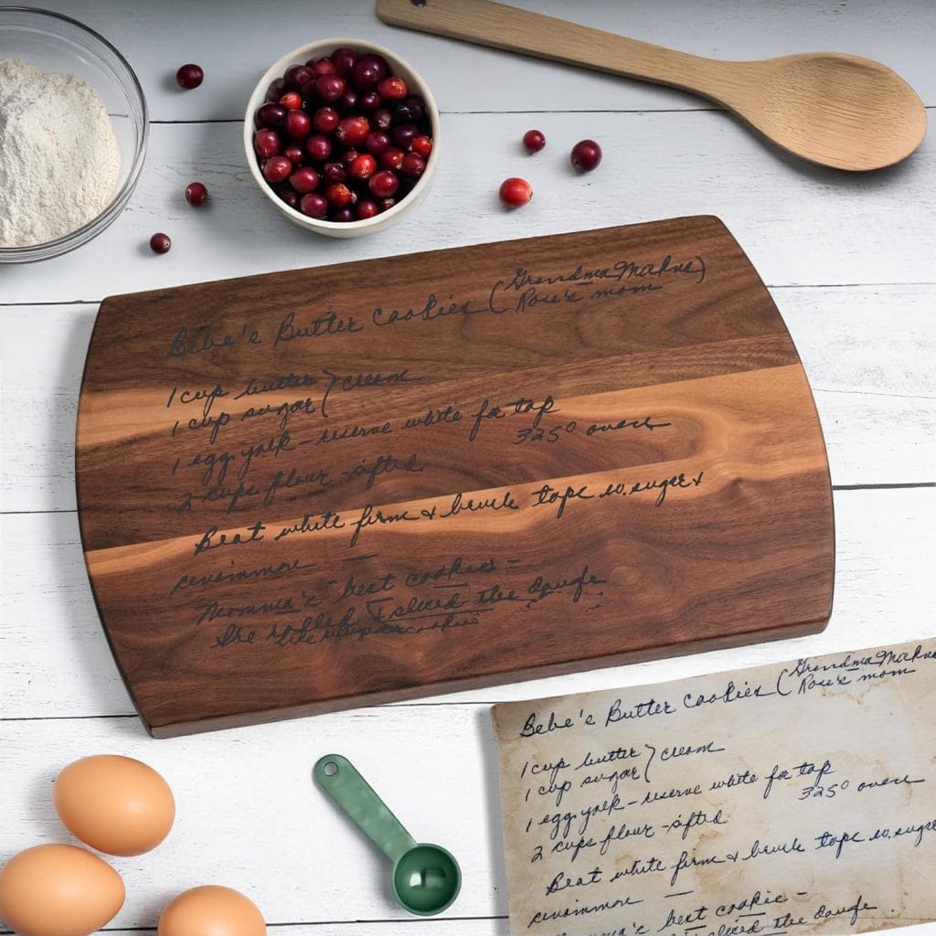 Blue Ridge Mountain Gifts Personalized Recipe Cutting Board