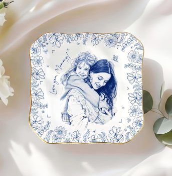 LOVELYPOD Custom Portrait from Photo Jewelry Tray