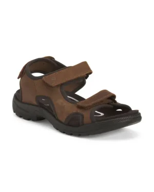 ECCO Men’s Made In Portugal Leather Onroads River Sandals