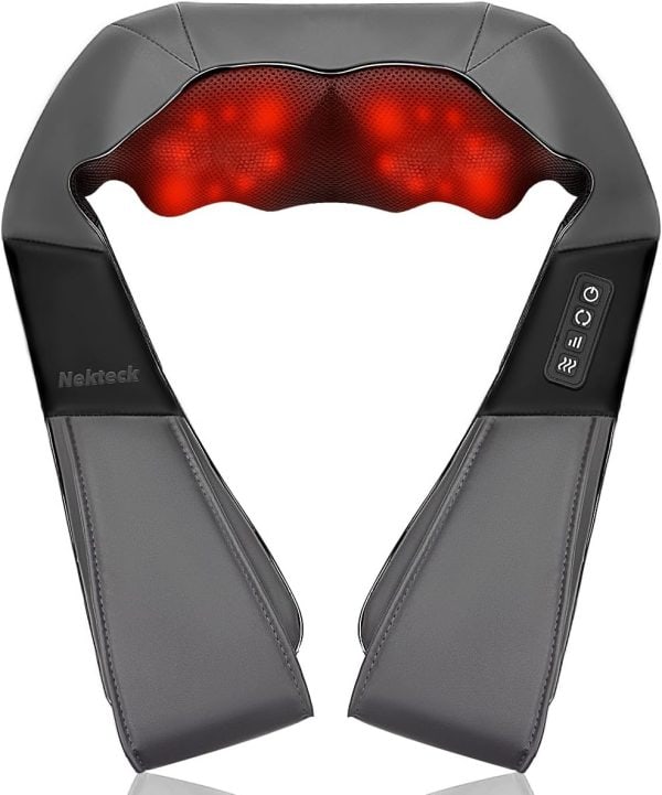 Nekteck Shiatsu Neck and Back Massager with Heat
