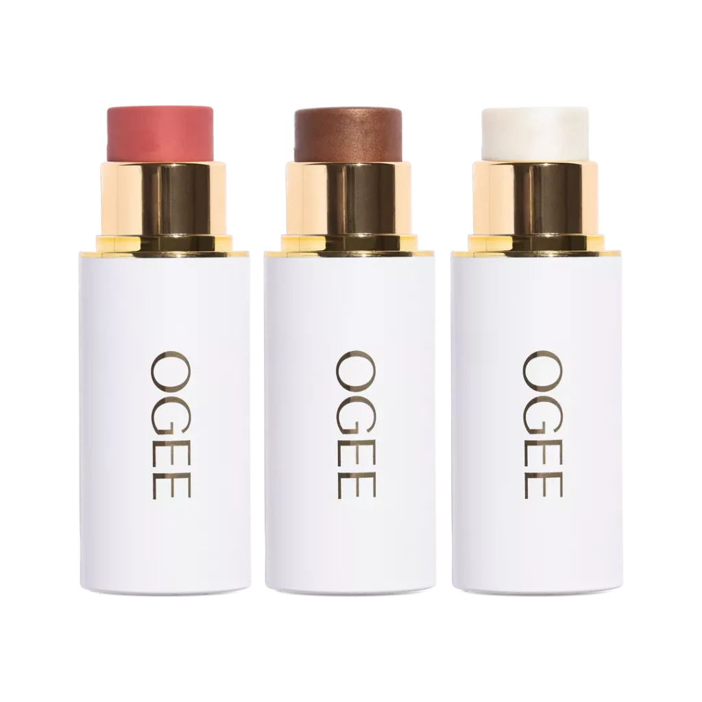 Ogee Crystal Contour Collection Bronzer Blush & Highlighter Set