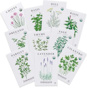 Sereniseed Certified Organic Herb Seeds 10-Pack